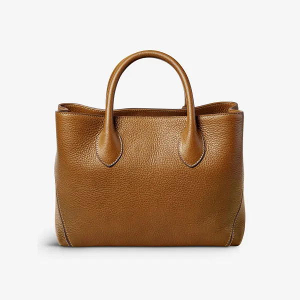 Aspinal Of London Medium London Leather Tote Bag, Tan