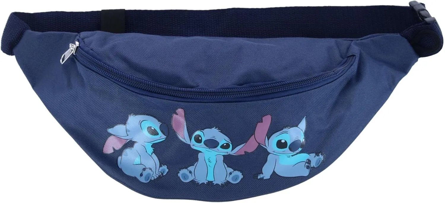 Jerry Leigh Disney Stich sitting trio waist belly bag navy