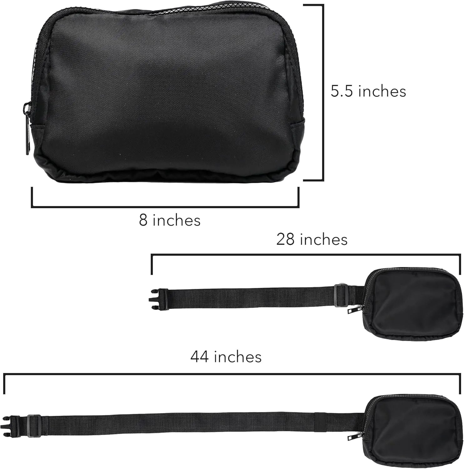 Justice League Wonder Woman Athletic Logo Belt Bag, Crossbody Fanny Pack for Women and Men, Adjustable