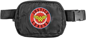 Justice League Wonder Woman Athletic Logo Belt Bag, Crossbody Fanny Pack for Women and Men, Adjustable