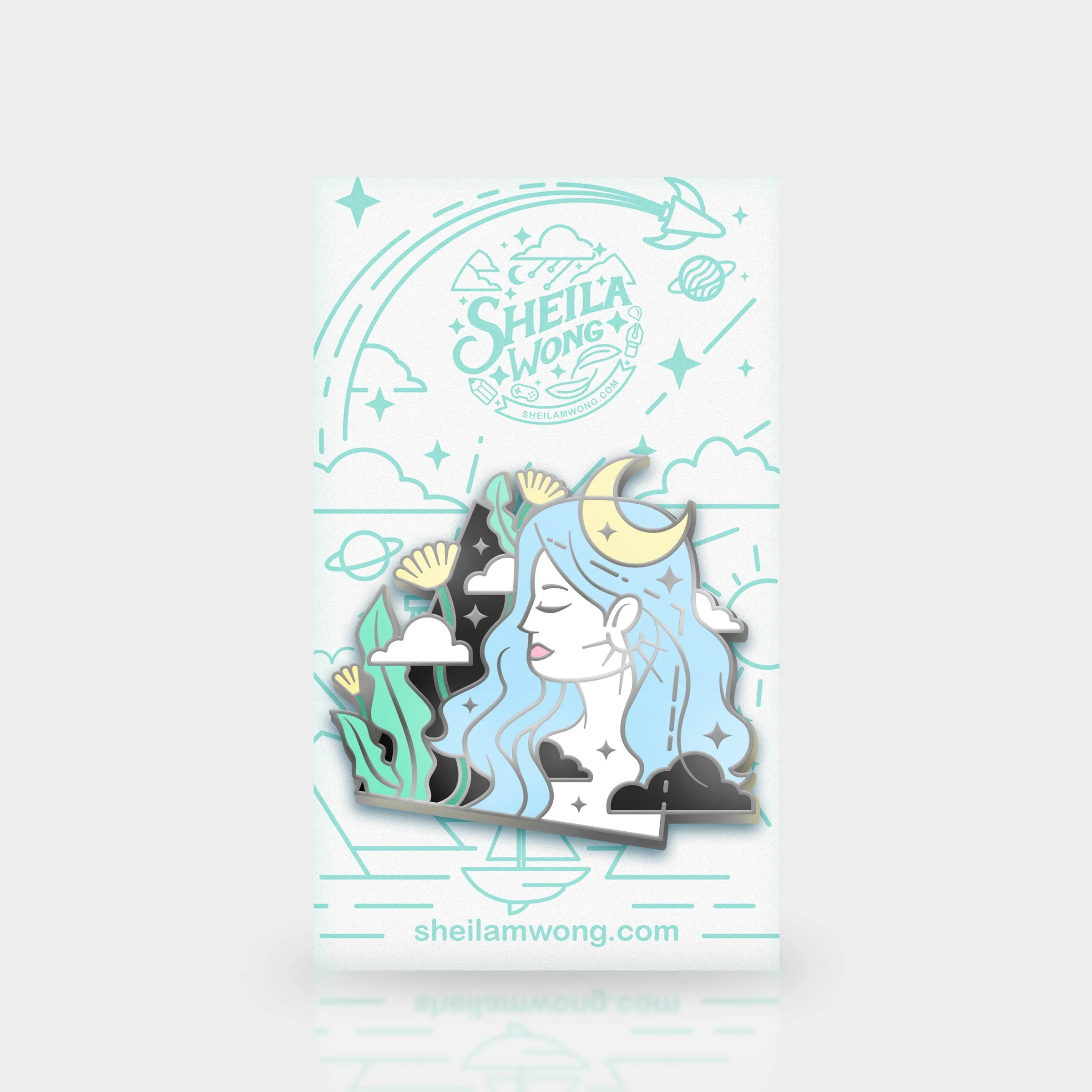 Lunar Tides: Dandelion Enamel Pin