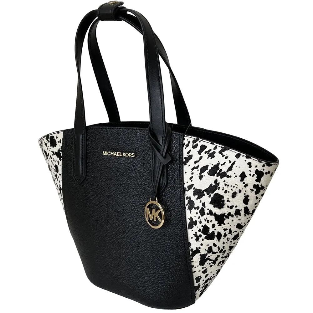Michael Kors Women's Ortia Ebbled Tote Bag, Black