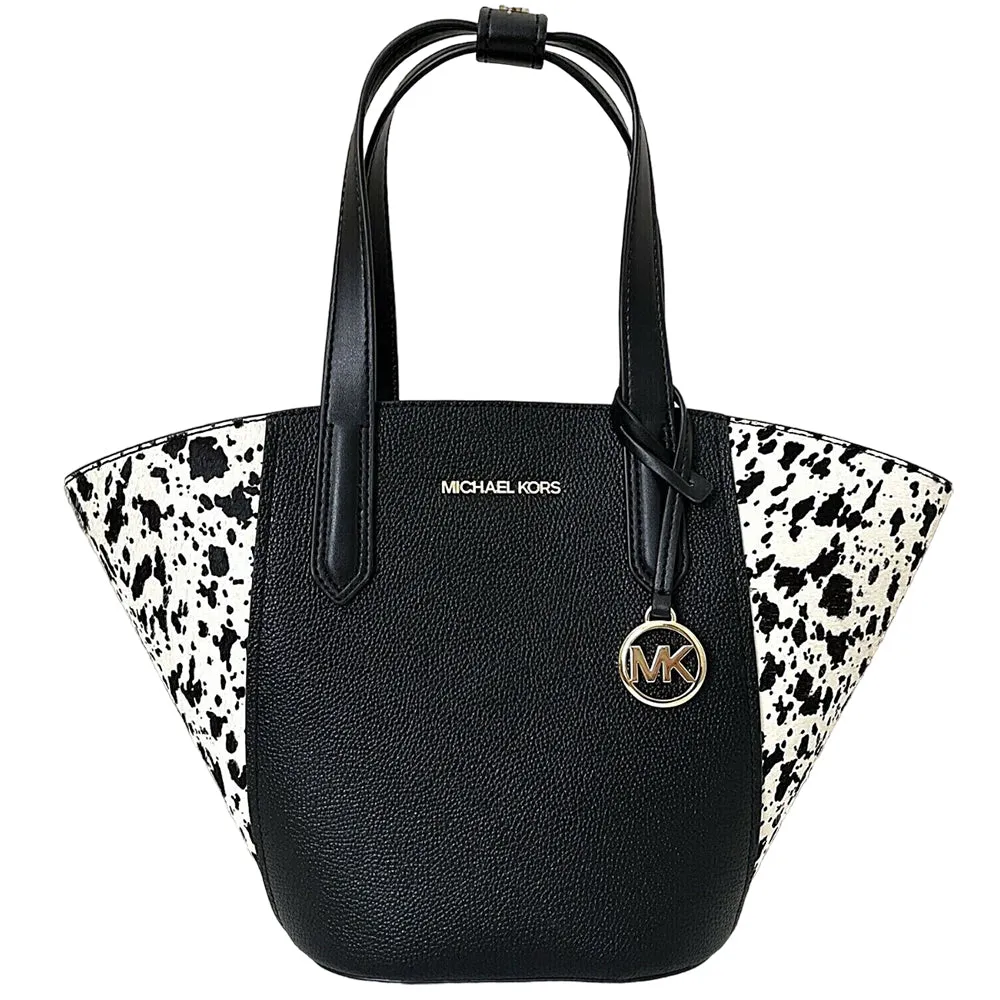 Michael Kors Women's Ortia Ebbled Tote Bag, Black