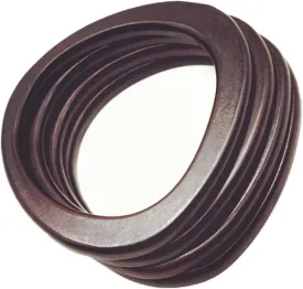 Model Worker 4PCS MDF Oval Shaped Handles Replacement for Handmade Bag Handbags Purse Handles (Dark Brown)