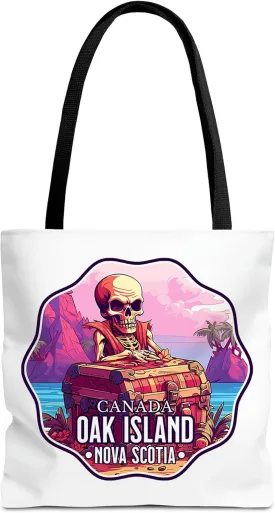 Oak Island Nova Scotia Canada Tote Bag for Women Men Casual Tote Bag Cloth Canvas Shopping Bags with Handles Cute Bags Everyday Use 16" x 16" Aesthetic Gift ID44998