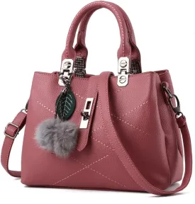 Purses and Handbags for Women Utility Top Handle Satchel Tote Bags with 3 Compartments Ladies Crossbody Bags Medium Size