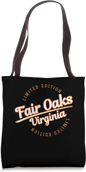Retro Athletic Fair Oaks VA Apparel Tote Bag