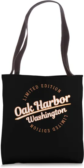 Retro Athletic Oak Harbor WA Apparel Tote Bag