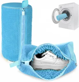 Shoe Washing Machine Bag - Set of 2 Shoe Washing Bags, 360 Deep Clean Shoes Laundry Bag, Reusable Shoe Bag for Washing Machine, Sneaker washing machine bags, Blue