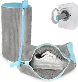 Shoe Washing Machine Bag - Set of 2 Shoe Washing Bags, 360 Deep Clean Shoes Laundry Bag, Reusable Shoe Bag for Washing Machine, Sneaker washing machine bags, Grey