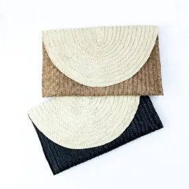 Two Toned Palm Clutch