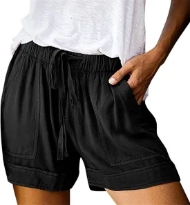 Womens Athletic Shorts Knee Length Bermuda Shorts Loose Fit Cargo Track Shorts Big and Tall Shorts Capris Pants